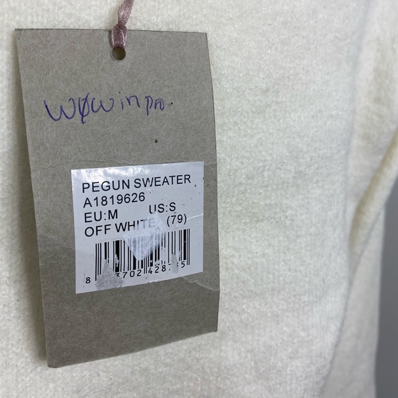 🆕 Brand New Ivory Mismash Pegun Oversized Thick Polka Dot Sweater M - Picture 10 of 11